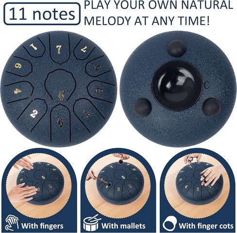 طبلة اللسان الفولاذية 6 بوصة 11 ملاحظة، طبلة المطر للحديقة الخارجية، طبلة اللسان الرئيسية رنين المطر في الخارج للمبتدئين في اليوغا والتأمل (وردي) in Kuwait