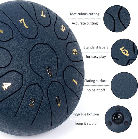 طبلة اللسان الفولاذية 6 بوصة 11 ملاحظة، طبلة المطر للحديقة الخارجية، طبلة اللسان الرئيسية رنين المطر في الخارج للمبتدئين في اليوغا والتأمل (وردي) in Kuwait