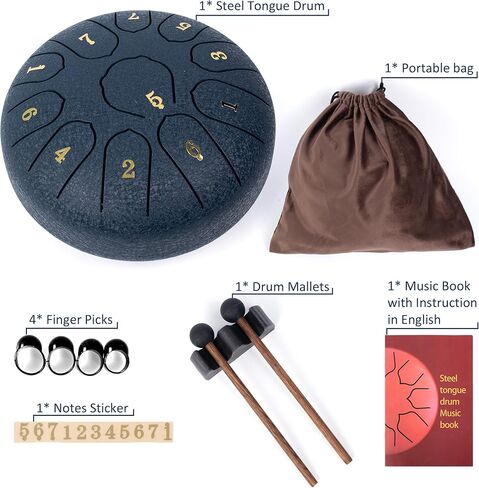 طبلة اللسان الفولاذية 6 بوصة 11 ملاحظة، طبلة المطر للحديقة الخارجية، طبلة اللسان الرئيسية رنين المطر في الخارج للمبتدئين في اليوغا والتأمل (وردي) in Kuwait