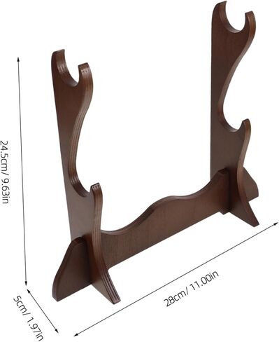 Multi-layer Woodwind Instrument Display Rack Flute and Piccolo Desktop Stand Organizer Space-saving Design Protective Wood Shelves for Home Decor in Kuwait