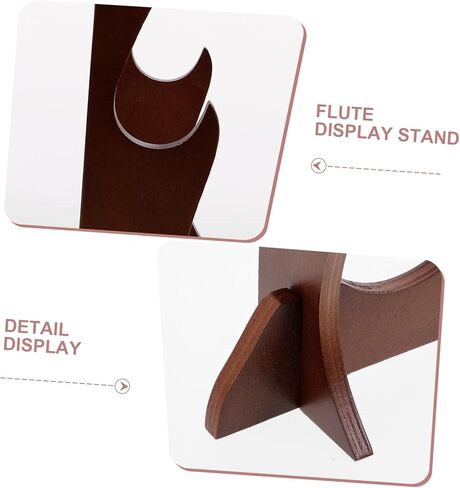 Multi-layer Woodwind Instrument Display Rack Flute and Piccolo Desktop Stand Organizer Space-saving Design Protective Wood Shelves for Home Decor in Kuwait
