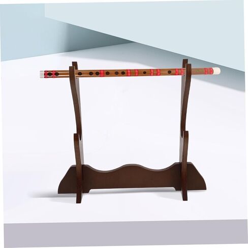 Multi-layer Woodwind Instrument Display Rack Flute and Piccolo Desktop Stand Organizer Space-saving Design Protective Wood Shelves for Home Decor in Kuwait