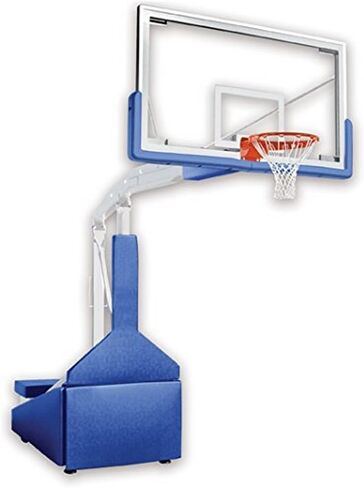 First Team Hurricane Triumph Steel-Glass Official Size Portable Basketball System44; Black in Saudi Arabia