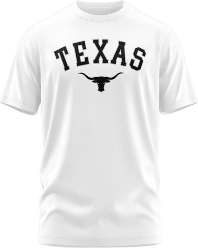Texas Mens T-Shirt, Unisex Texas Longhorn Logo Shirt, Gameday Football Crewneck Top in Saudi Arabia