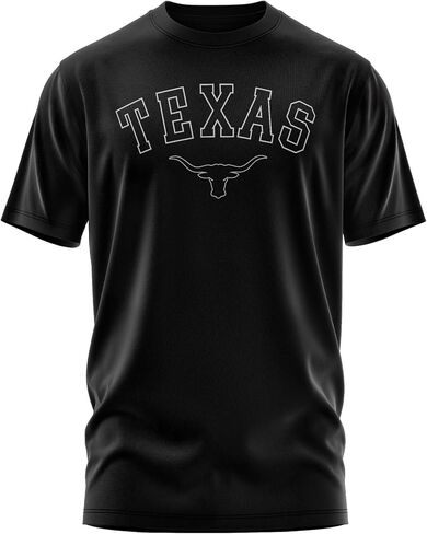 Texas Mens T-Shirt, Unisex Texas Longhorn Logo Shirt, Gameday Football Crewneck Top in Saudi Arabia