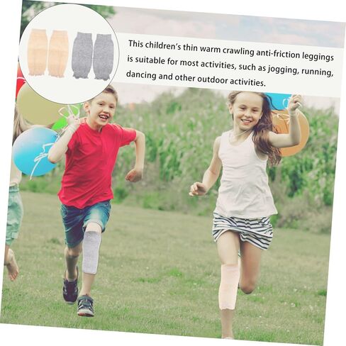 2Pairs Breathable Kneecaps Support Cushions Comfortable Cotton Protection Pads for Boys for Crawling Running and Outdoor Activities Fits Thigh Circumference in Saudi Arabia