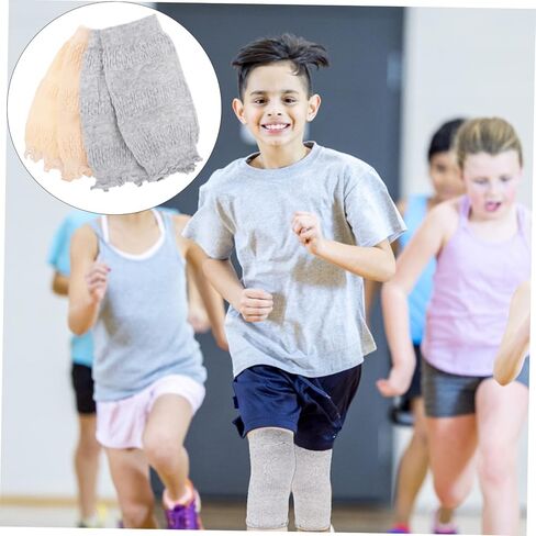 2Pairs Breathable Kneecaps Support Cushions Comfortable Cotton Protection Pads for Boys for Crawling Running and Outdoor Activities Fits Thigh Circumference in Saudi Arabia
