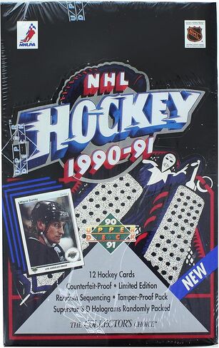 NHL 1990-91 Upper Deck English Low # Hockey Wax Box in Saudi Arabia