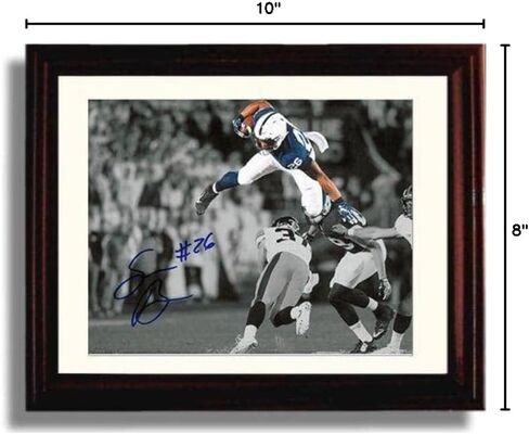 Generic Penn State Football - Saquon Barkley The Leap Autograph Promo Print - Framed 8x10 Wall Art in Saudi Arabia