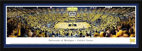 Michigan Basketball - College Posters and Framed Pictures by Blakeway Panoramas in Saudi Arabia
