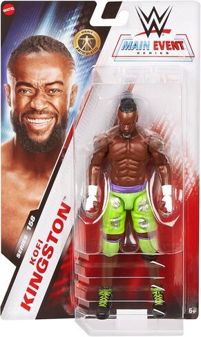 WWE Kofi Kingston Action Figure, Main Event Series #158, 6-Inch Collectible With Articulation in Saudi Arabia