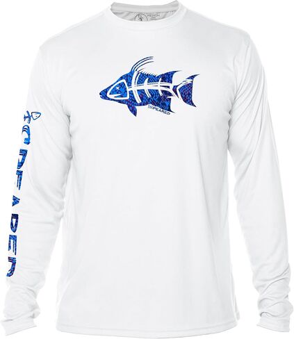 Spearfishing UV T-Shirt: UPF 50+ Long Sleeve Men’s Sun Protection, Rashguard for Scuba Diving, Fishing, Swim: Hogfish Camo in Saudi Arabia