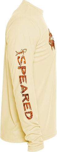 Spearfishing UV T-Shirt: UPF 50+ Long Sleeve Men’s Sun Protection, Rashguard for Scuba Diving, Fishing, Swim: Hogfish Camo in Saudi Arabia