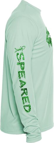 Spearfishing UV T-Shirt: UPF 50+ Long Sleeve Men’s Sun Protection, Rashguard for Scuba Diving, Fishing, Swim: Hogfish Camo in Saudi Arabia