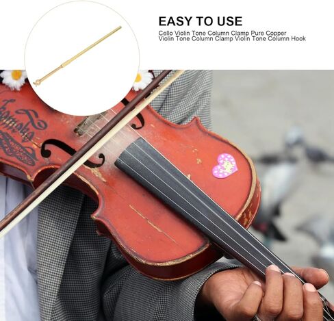 Copper Cello Sound Post Retriever Clip Tool for Violin and Cello Adjustable Sound Column Accessory Practical Luthier Instrument Repair Tool in Kuwait