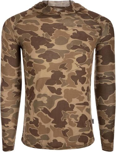 DRAKE Men's Hunter Creek Soft Lightweight Quick-Drying UPF 20 Viscose Long Sleeve Hoodie, 3-Piece Unconstructed Hood in Saudi Arabia