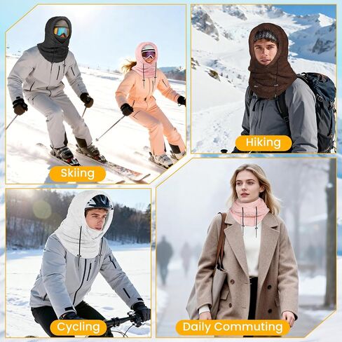 Winter Balaclava Ski Mask: Windproof Fleece Warm Face Cover Hood for Men Women Snowboarding Skiing Hiking Cycling in Saudi Arabia