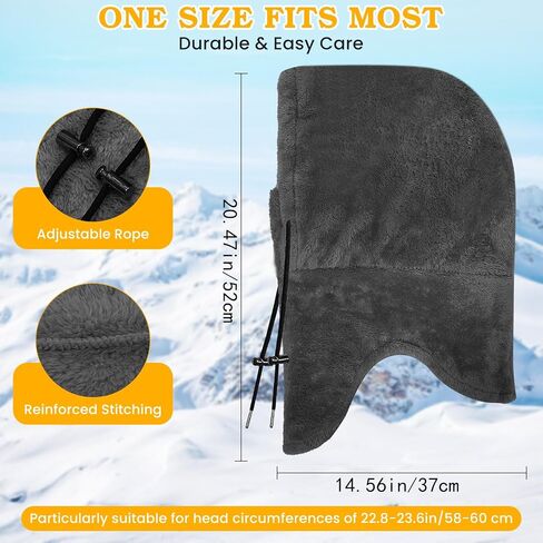 Winter Balaclava Ski Mask: Windproof Fleece Warm Face Cover Hood for Men Women Snowboarding Skiing Hiking Cycling in Saudi Arabia