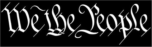 We The People Constitution America Sticker 5x1.5 Inch Bumper Laptop Decal in Saudi Arabia