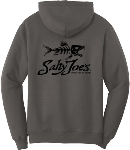 سترة بغطاء للرأس للرجال من SALTY JOES بشعار Skeleton Fish in Kuwait
