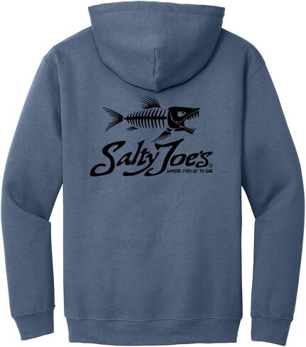 سترة بغطاء للرأس للرجال من SALTY JOES بشعار Skeleton Fish in Kuwait