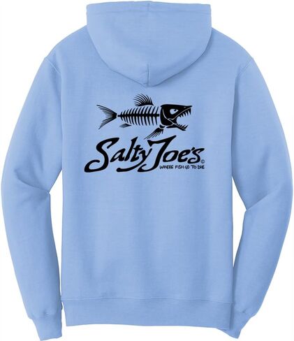 سترة بغطاء للرأس للرجال من SALTY JOES بشعار Skeleton Fish in Kuwait