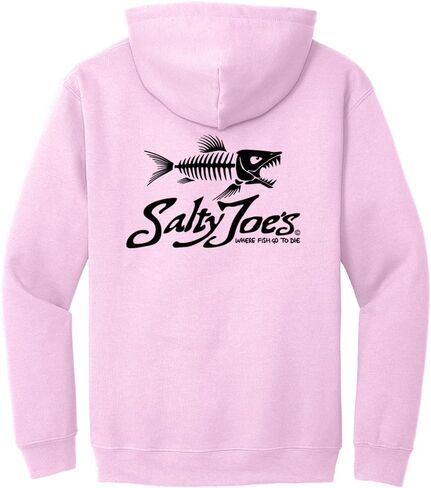 سترة بغطاء للرأس للرجال من SALTY JOES بشعار Skeleton Fish in Kuwait