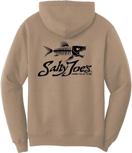 سترة بغطاء للرأس للرجال من SALTY JOES بشعار Skeleton Fish in Kuwait