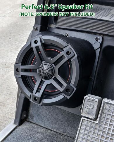 SAUTVS 6.5 بوصة تحت داش كيك مكبر صوت لملحقات Yamaha G14 G16 G19 G20 G22، حامل مكبر صوت أمامي لعربة الجولف القياسية Yamaha G14-G22، يدعم أجهزة مكبر الصوت 6.5 بوصة، قطعتان in Saudi Arabia