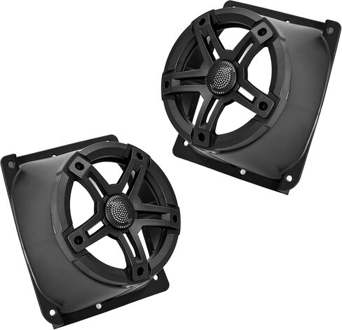 SAUTVS 6.5 بوصة تحت داش كيك مكبر صوت لملحقات Yamaha G14 G16 G19 G20 G22، حامل مكبر صوت أمامي لعربة الجولف القياسية Yamaha G14-G22، يدعم أجهزة مكبر الصوت 6.5 بوصة، قطعتان in Saudi Arabia