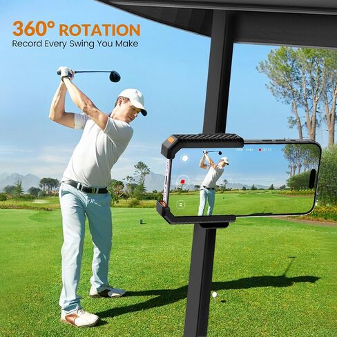 Magnetic Golf Cart Phone Holder, Golf Cart Accessories for Men/Women, 360°Rotation & Super Strong Magnet Keep Phone Safe and in Place. Perfect Golf Gifts & Compatibility with All Phones in Kuwait