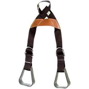 Hilason Western Kid Nylon Leather Buddy Slip-On Stirrups Chestnut in Saudi Arabia