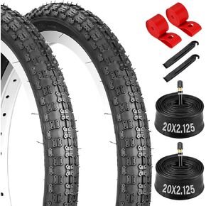 مجموعة إطارات دراجة الطريق 20 × 1.95/2.125، 20 بوصة 53-406/57-406 مجموعة إطارات دراجة وأنبوب بديلة قابلة للطي مع رافعات، إطارات مطاطية بوتيل ممتازة مقاومة للثقب 20 بوصة لدراجة BMX MTB للطرق الوعرة in Kuwait