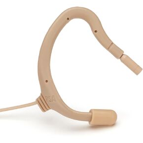 ميكروفون Point Source Audio EO-8WL-XSH-BE يحتضن ميكروفون Lavalier على الأذن متوافق مع Shure، حساسية أقل، بيج in Kuwait