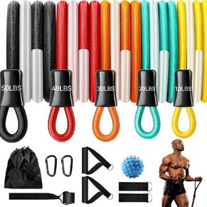Resistance Bands for Working Out,150LBS Exercise Bands,Workout Bands for Men Women, Fitness Bands Set for Muscle Training, Strength, Slim, Yoga, Home Gym Equipment in Saudi Arabia