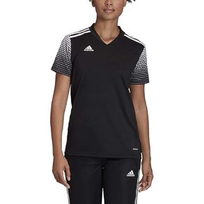 قميص كرة القدم Regista 20 للسيدات من adidas، أسود/أبيض كبير in Saudi Arabia