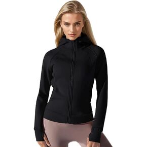 Mary Sports Jacket for Women | Lightweight Full-Zip Hoodie with Pockets, Breathable Activewear Coat for Gym, Running in Saudi Arabia