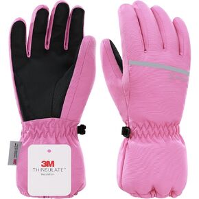 Kids Ski Gloves Waterproof Children Winter Warm Gloves 3M Thinsulate Snow Glove for Boys & Girls Skiing Snowboarding in Kuwait