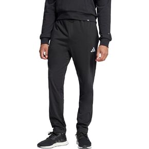 بنطال رياضي من الجيرسيه Linear Single Jersey للرجال من adidas، أسود/أبيض، مقاس X-Small in Kuwait