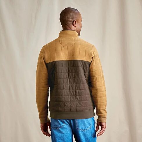 Orvis Battenkill Colorblock Quilted 1/4-Snap Sweatshirt for Men – Cloud-Soft Comfort, Lightweight Warmth, Effortless Layering in Saudi Arabia