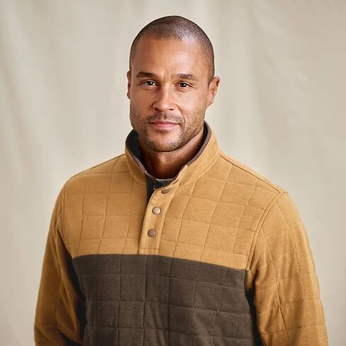 Orvis Battenkill Colorblock Quilted 1/4-Snap Sweatshirt for Men – Cloud-Soft Comfort, Lightweight Warmth, Effortless Layering in Saudi Arabia