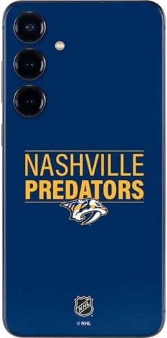 Skinit Decal Phone Skin Compatible with Galaxy S25 - Officially Licensed NHL Nashville Predators Logo Design in Saudi Arabia