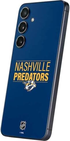 Skinit Decal Phone Skin Compatible with Galaxy S25 - Officially Licensed NHL Nashville Predators Logo Design in Saudi Arabia
