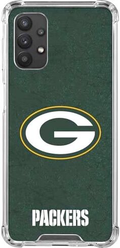 Skinit Clear Phone Case Compatible with Galaxy A32 5G - Officially Licensed NFL Green Bay Packers Distressed Design in Saudi Arabia