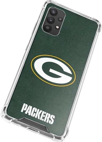 Skinit Clear Phone Case Compatible with Galaxy A32 5G - Officially Licensed NFL Green Bay Packers Distressed Design in Saudi Arabia