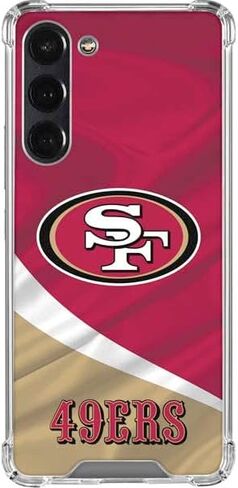 Skinit Clear Phone Case Compatible with Galaxy S24 FE - Officially Licensed NFL San Francisco 49ers Design in Saudi Arabia