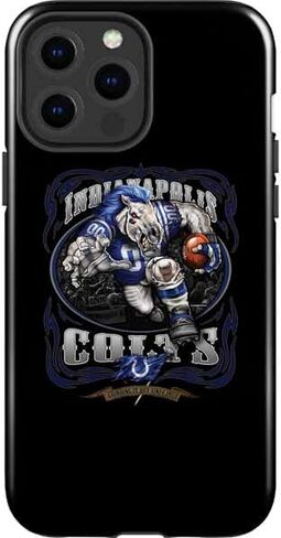 حافظة هاتف Skinit Impact متوافقة مع iPhone 14 Pro Max - تصميم مرخص رسميًا من الدوري الوطني لكرة القدم الأمريكية NFL Indianapolis Colts in Saudi Arabia