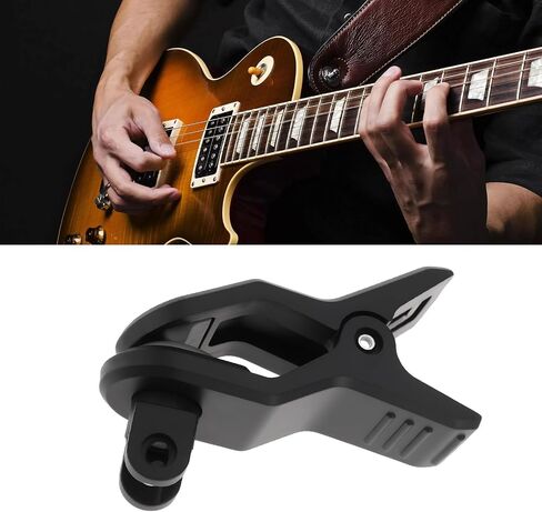2PCS Guitar Tuner Clip 48x16mm Suitable for Guitar Instrument Black in Saudi Arabia
