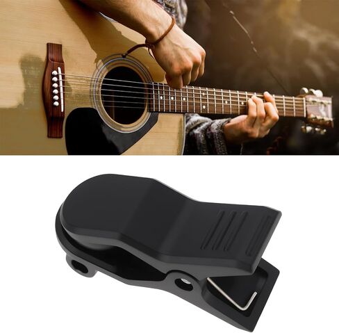 2PCS Guitar Tuner Clip 48x16mm Suitable for Guitar Instrument Black in Saudi Arabia