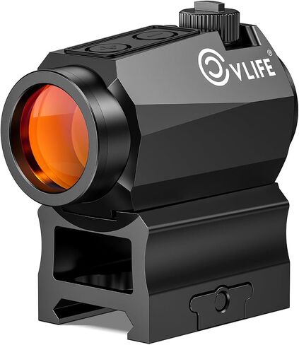CVLIFE JackalHowl Red Dot Sight، Motion Awake 2 MOA Red Dot Optics، IPX7 مقاوم للماء ومضاد للضباب، عمر بطارية 50000 ساعة، نطاق نقطة حمراء مضغوط 1 × 20 مم لسكة Picatinny مقاس 21 مم، شاهد مشارك مطلق in Kuwait